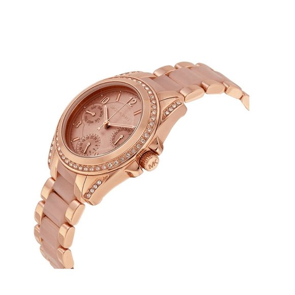 MICHAEL KORS MINI BLAIR WATCH ROSE GOLD MK6175 - Picture 3 of 8